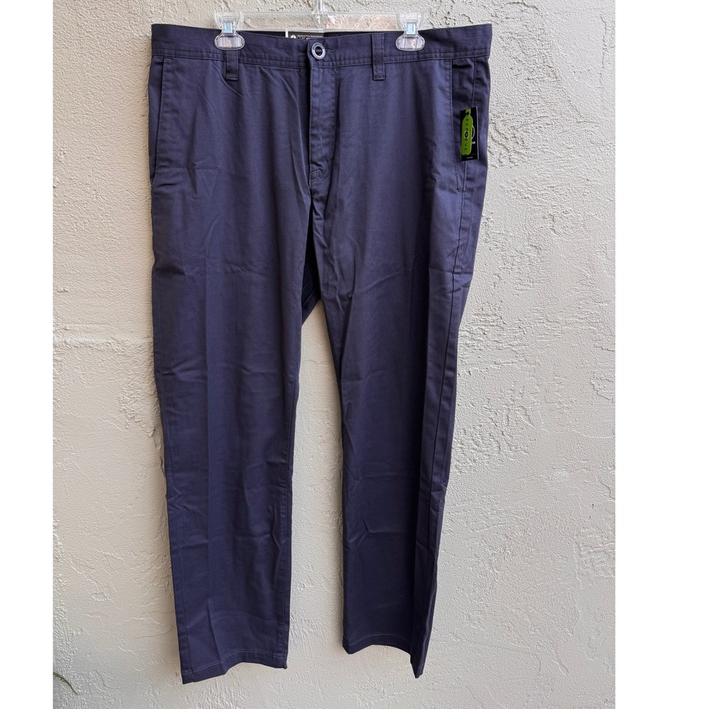 Volcom NEW Mens Navy Pants Frickin Modern Stretch Chinos Skater Casual